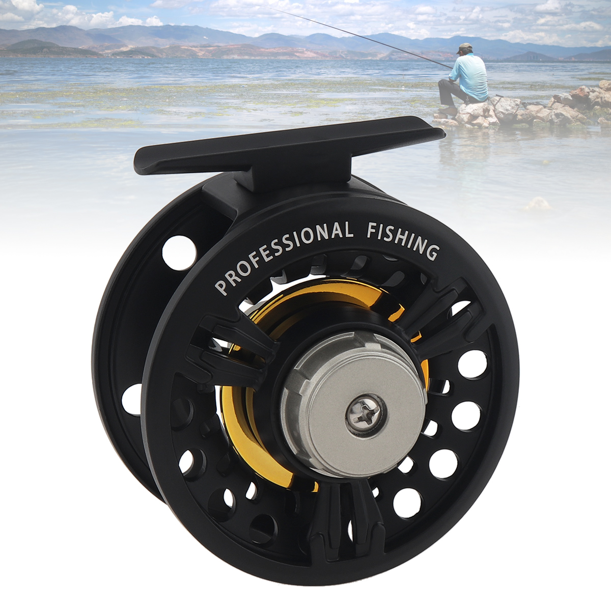 Ice Fishing Reel - 3BB ลูกปืนโลหะเต็มรูปแบบ Fly Fish Gear ล้อตกปลาน้ําแข็ง,
