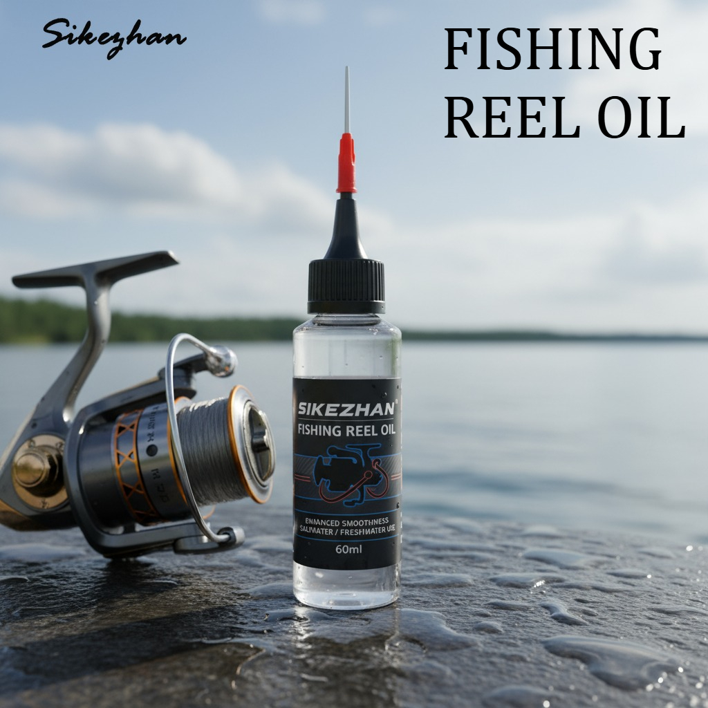 Reel Lubricant - น้ำมันรอกตกปลาพร้อมเข็มที่มีความแม่นยำ – น้ำมันหล่อลื่นรอกเพื่อการตีเหยื่อที่ราบรื่นและการป้องกันการกัดกร่อน ใช้ได้ทั้งน้ำเค็มและน้ำจืด
