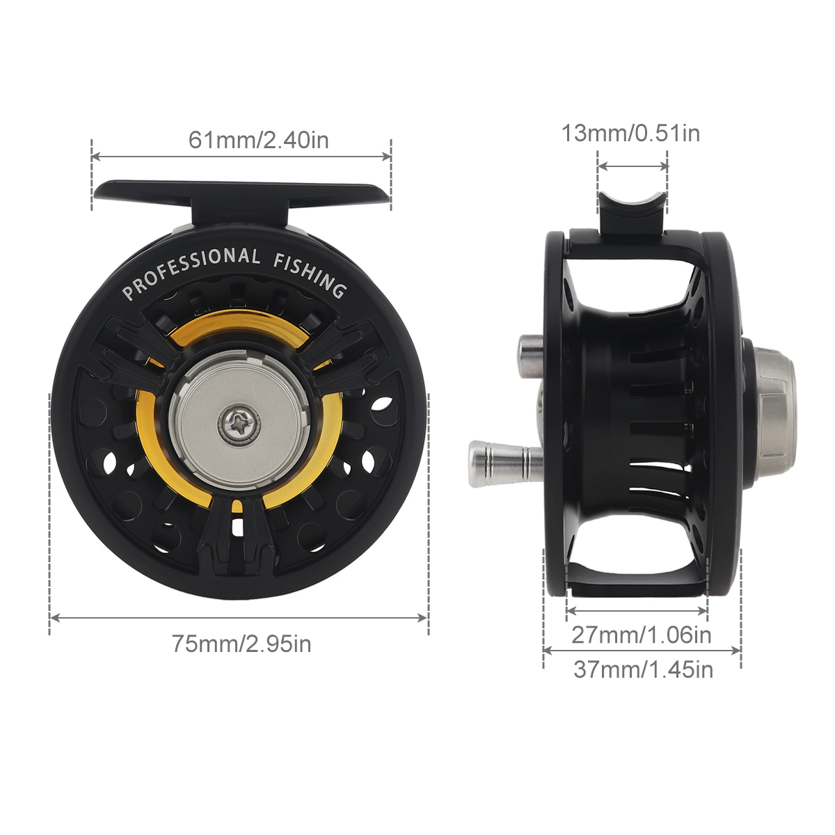 3BB ลูกปืนโลหะเต็มรูปแบบ Fly F - Ice Fishing Reel บทวิจารณ์และราคา