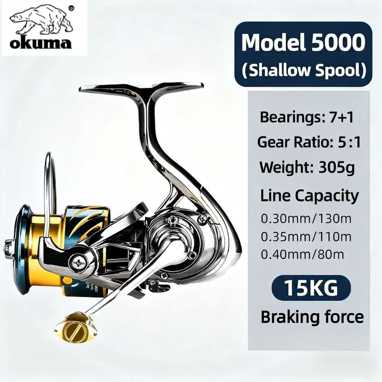 รอกตกปลาโอคุมะ รอกสปินนิ่ง รอก - Daiwa Reel Bg บทวิจารณ์และราคา
