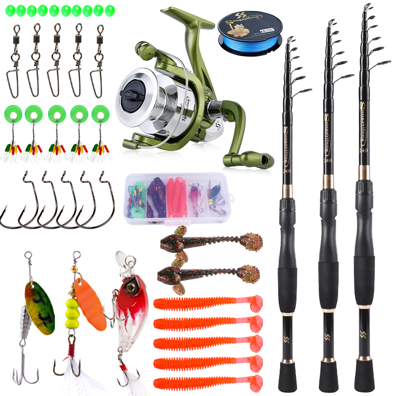 Sougayilang ชุดตกปลาแบบยืดหดได - Spincast Reel บทวิจารณ์และราคา